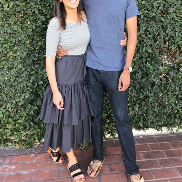 La Vie Rebecca Taylor Rib Jersey and Poplin Dress in size XS - Picture 3 of 11